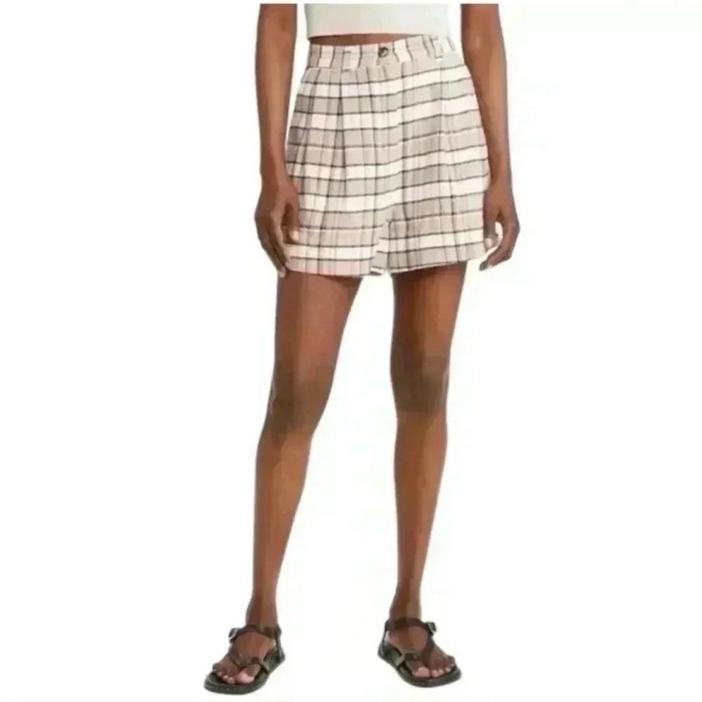 Treasure and Bond Pleated Plaid Shorts 6 Academia Classic Soft Girl Nordstrom